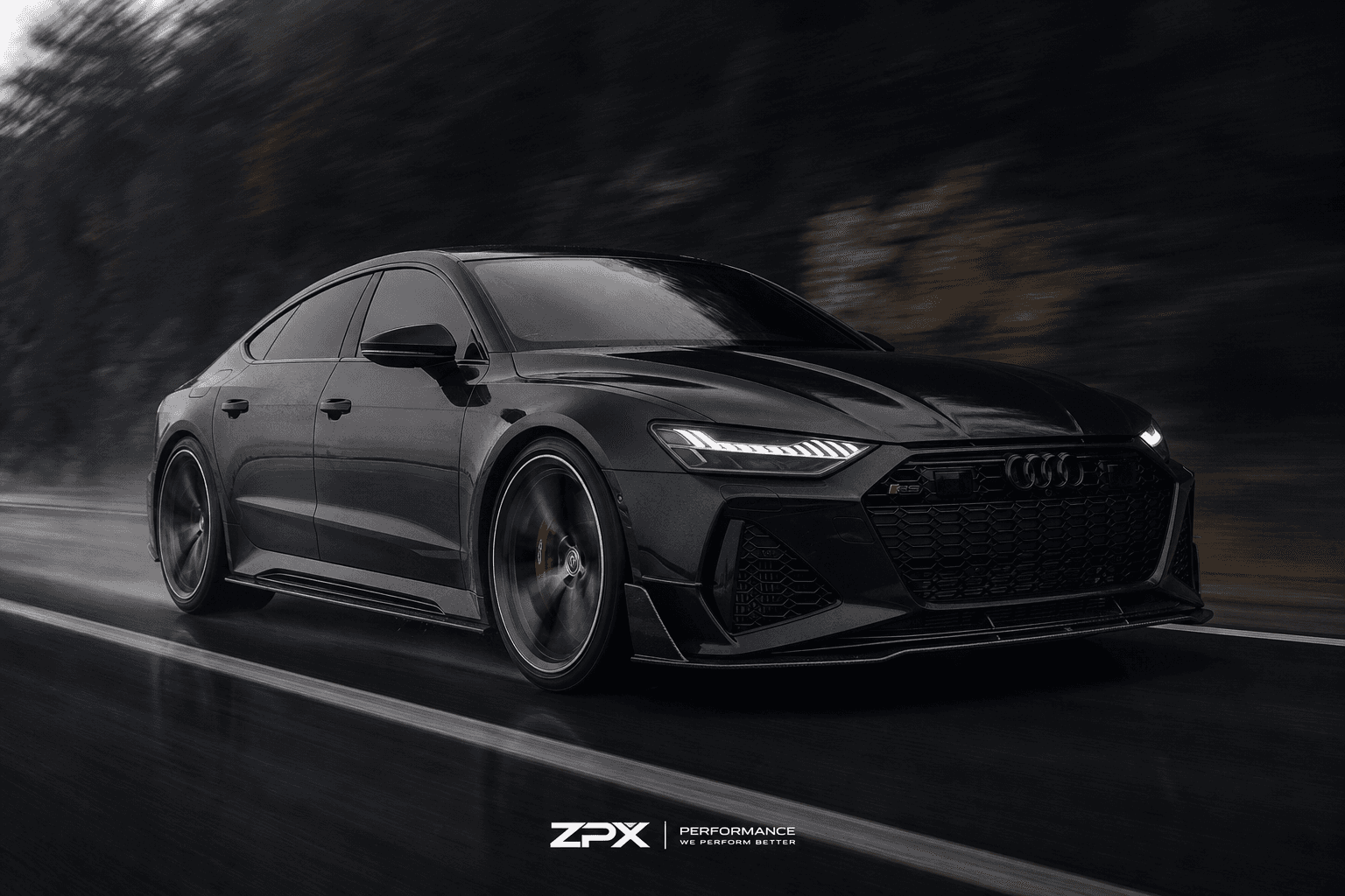 Audi RS Styling — Splitter · Side Skirts · Rear Spoiler