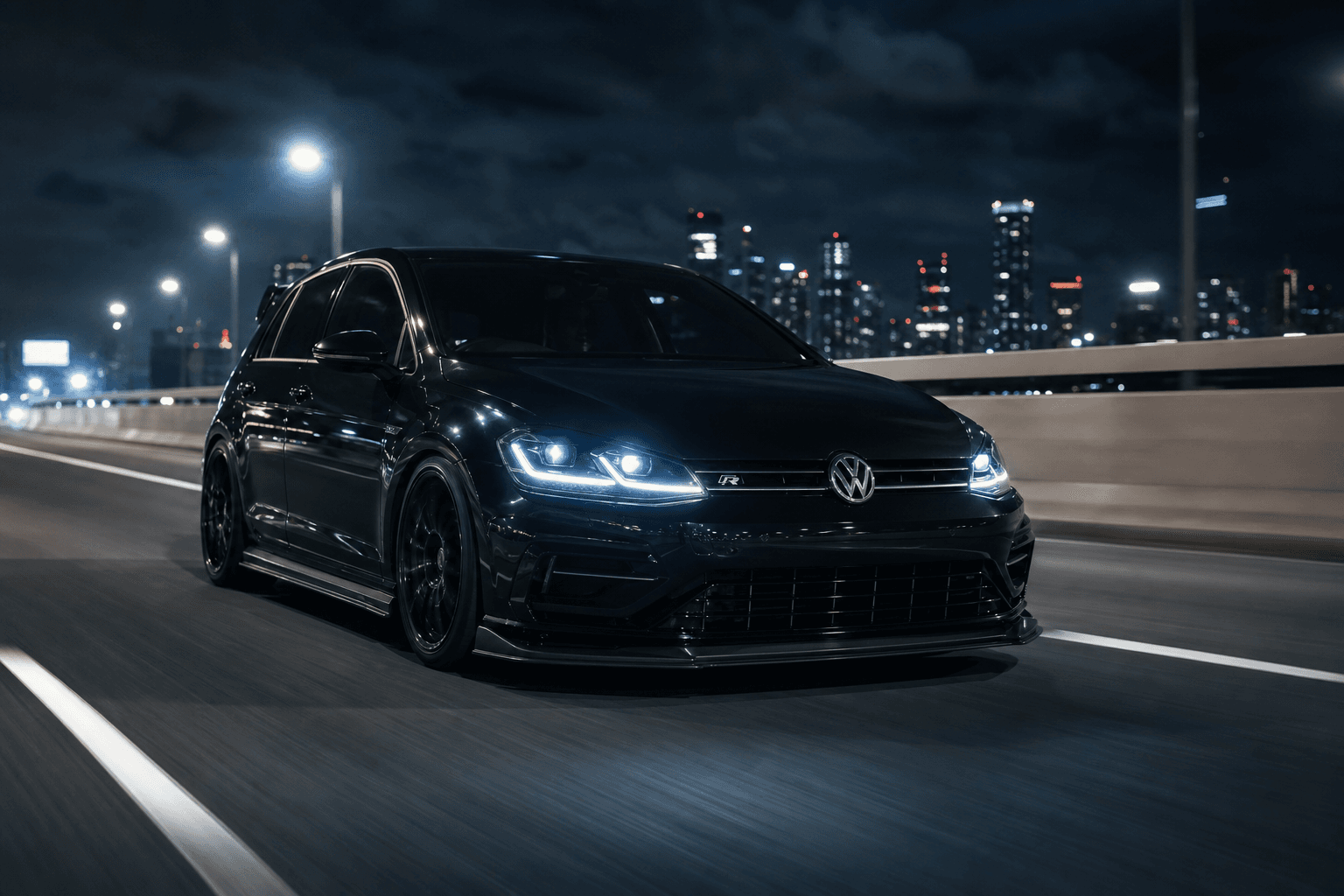 VW R-Line Styling — Front Lip · Side Skirts · Rear Diffuser